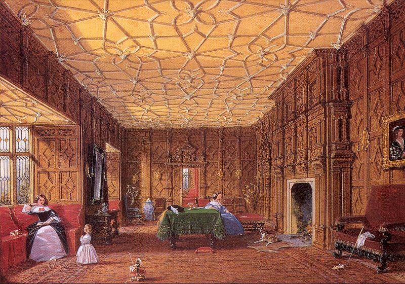 Nash, Joseph The Drawing Room at Levens, Cumbria Germany oil painting art
